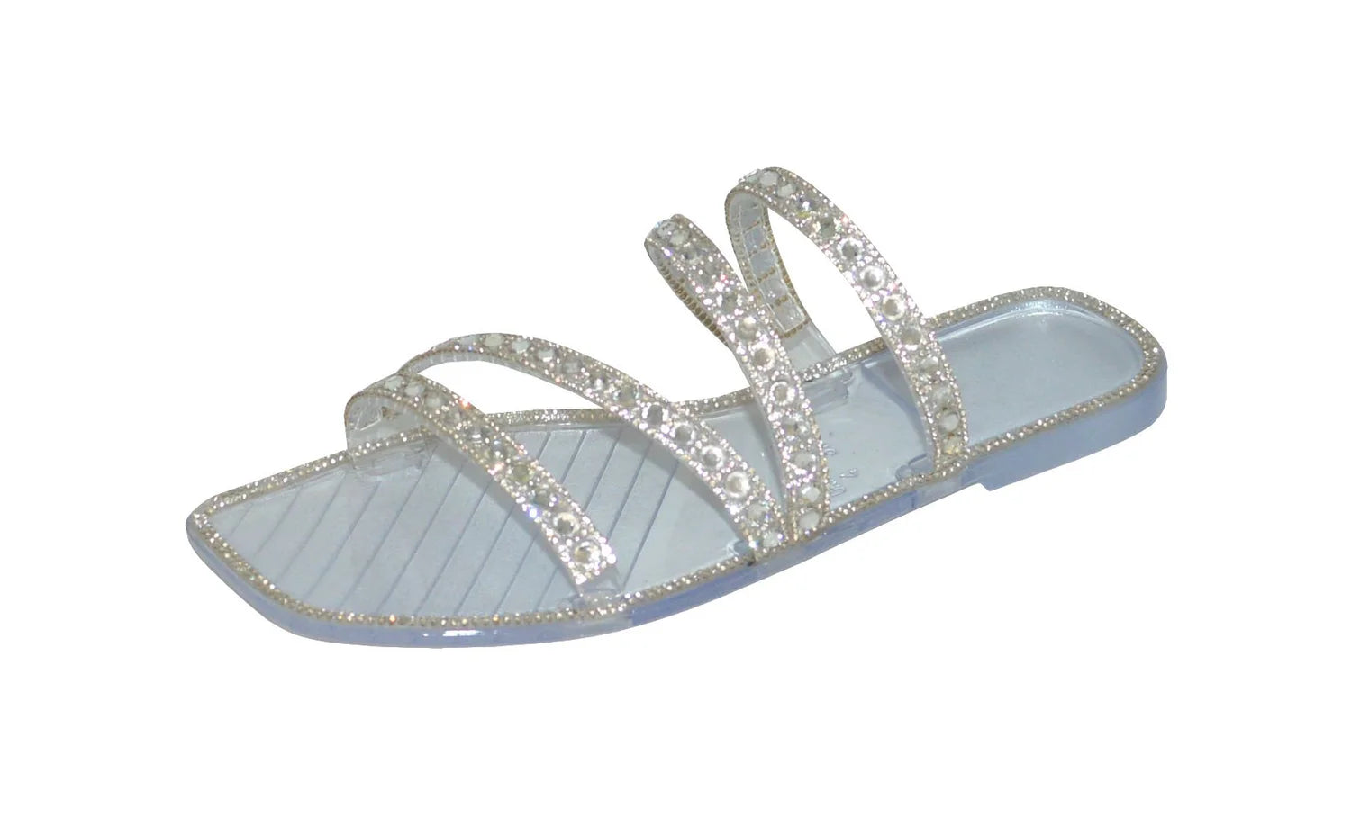 Wholesale Women's Stylish Sandals Flat Jelly Embellished Layla NGD1