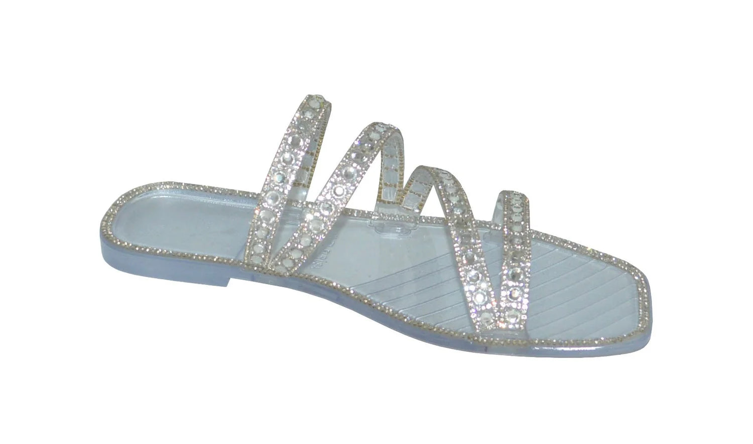 Wholesale Women's Stylish Sandals Flat Jelly Embellished Layla NGD1