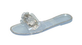 Wholesale Women's Dressy Look Sandals Flat Jelly Embellished Mia NGD2