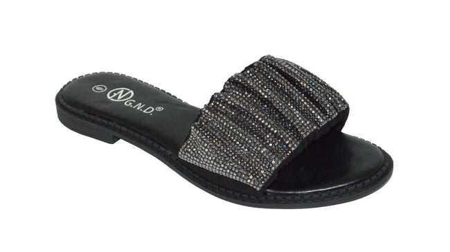 Wholesale Women's Chic Look Sandals Flat Embellished Ellie NGJ0