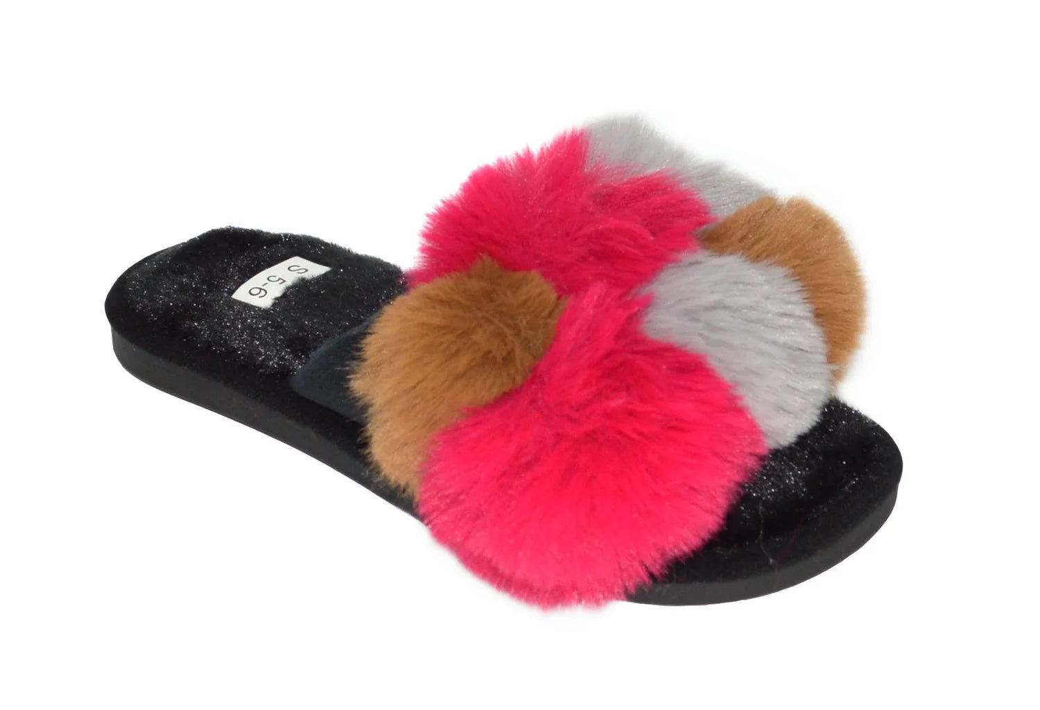Wholesale Women's Cushioned Fur Home Slippers Assorted Ellie NGK2