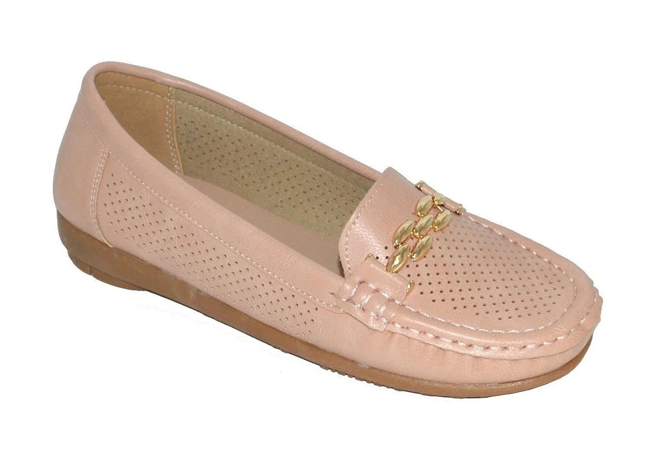 Wholesale Women's Street Style Moccasin Casual Loafers Hazel NG95
