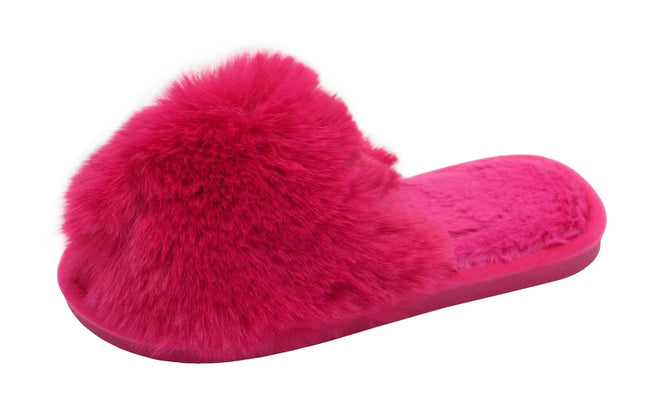 Wholesale Women's Lightweight Fur House Shoes Assorted Hazel NGK8
