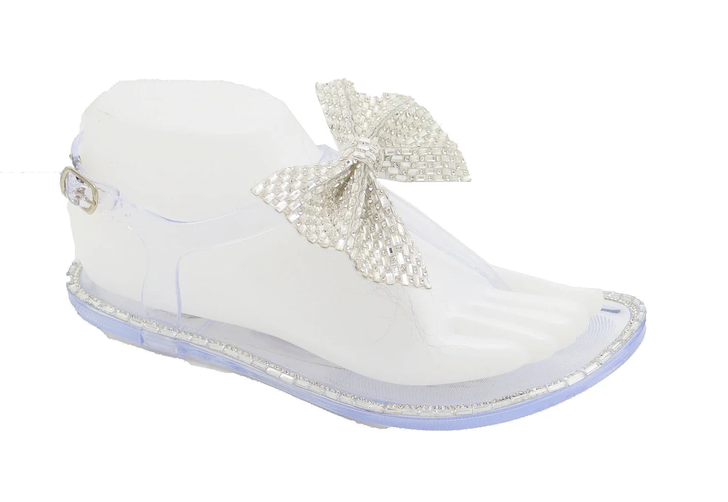 Wholesale Women's Comfort Fit Sandals Flat Jelly Embellished Abigail NGD2