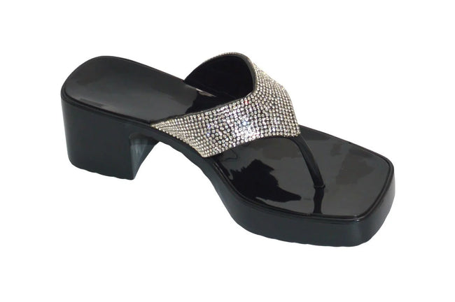 Wholesale Women's Premium Embellished Sandal Heels Claire NGD0