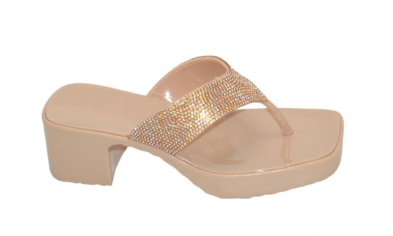 Wholesale Women's Premium Embellished Sandal Heels Claire NGD0