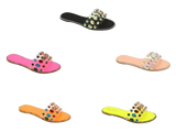 Wholesale Women's Embellished Design Sandals Flat Embellished Stella NGG8