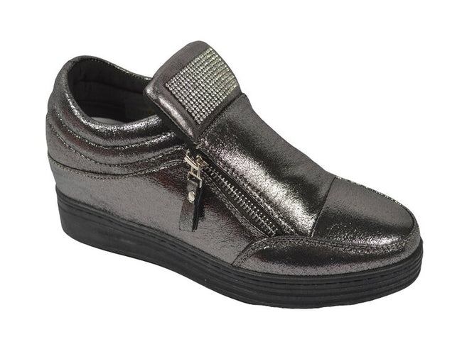 Wholesale Women's Sneakers Zipper Embellished Trendy Comfortable Women's Shoes Maya NG16