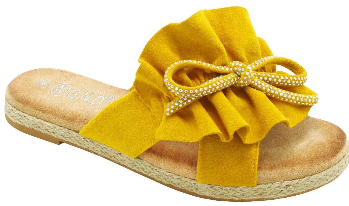 Wholesale Women's Elegant Finish Sandals Flat Embellished Ava NGJ3