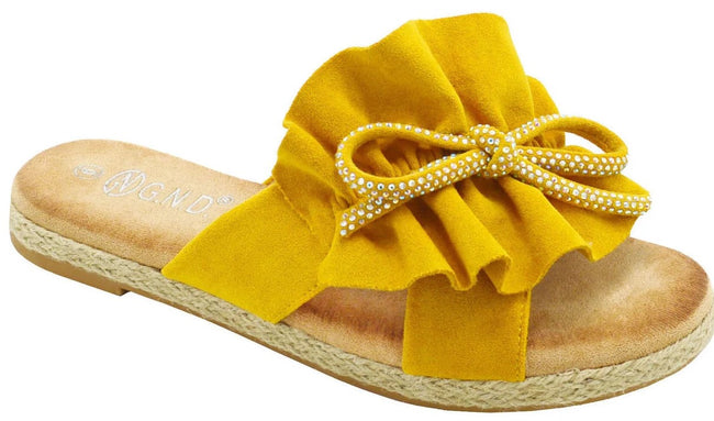 Wholesale Women's Elegant Finish Sandals Flat Embellished Ava NGJ3