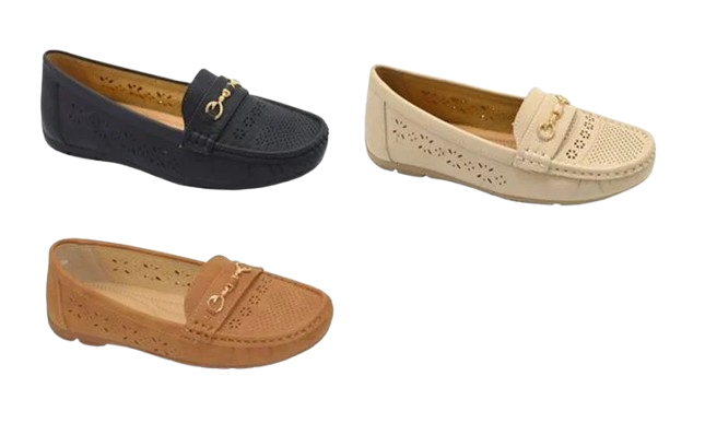 Wholesale Women's Rounded Toe Moccasin Loafers Aria NGj6