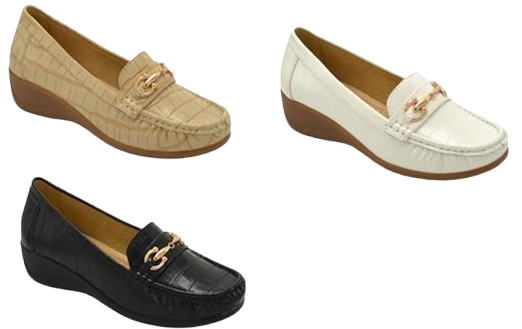 Wholesale Women's Flexible Moccasin Casual Loafers Natalie NGJ3