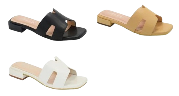 Wholesale Women's Sparkle Strap Sandals Flat Zoey NGJ5