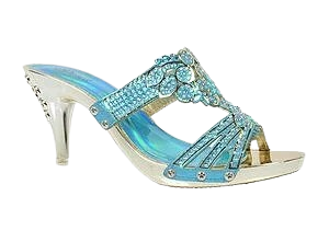 Wholesale Women's Glitter Embellished High Heel Sandals Charlotte NGJ6