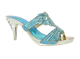 Wholesale Women's Glitter Embellished High Heel Sandals Charlotte NGJ6