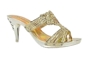 Wholesale Women's Glitter Embellished High Heel Sandals Charlotte NGJ6