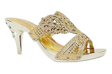 Wholesale Women's Rhinestone High Heel Sandals Madison NGJ7