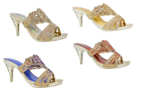 Wholesale Women's Rhinestone High Heel Sandals Madison NGJ7