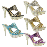 Wholesale Women's Glam Embellished High Heel Sandals Zoe NGJ8