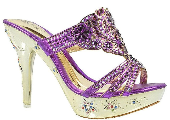 Wholesale Women's Glam Embellished High Heel Sandals Zoe NGJ8