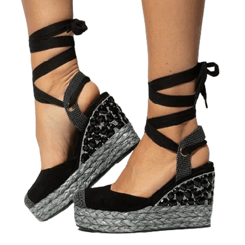 Wholesale Women's Sandals Wedge Thong Ankle Strap Ladies Flat Paris NG52