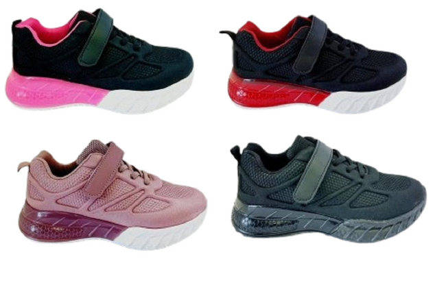 Wholesale Kids Sneaker Lace Up Velcro Shoes Camila NGM9