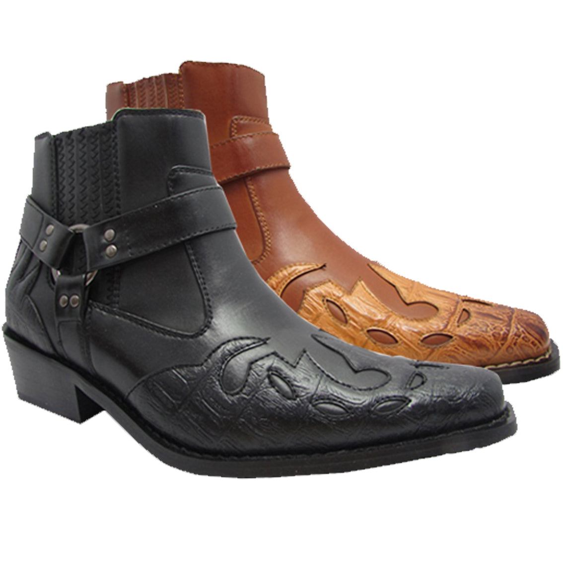 Wholesale Men's Shoes Cowboy PU Boot NFW11