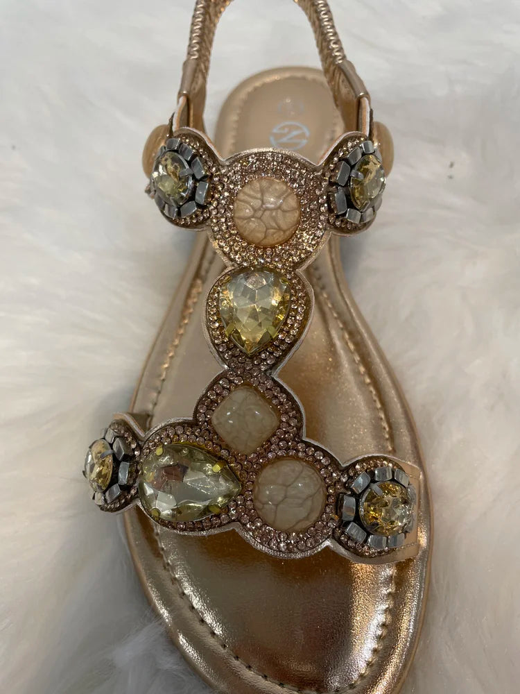 Wholesale Women's Trendy Sandals Embellished Layla NG55