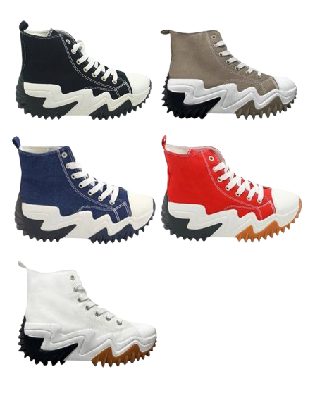 Wholesale Women's Sneakers Lace Up Shoes Stylish Comfortable Footwear Chloe NGb1