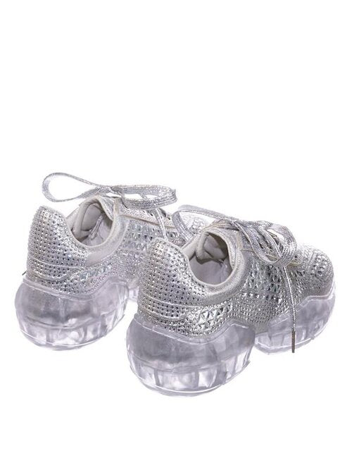 Wholesale Women's Sneakers Lace Up Embellished Trendy Comfortable Women's Shoes Morgan NGB5