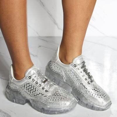 Wholesale Women's Shoes Heel Lace Up Sneaker Runner NGB5