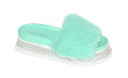Wholesale Women's Full Coverage Fur Slippers Lily NGD9