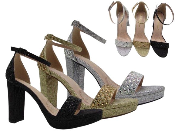 Wholesale Women's Closed Back Chunky Heel Pumps Versatile Style Shoes Hazel NFG2