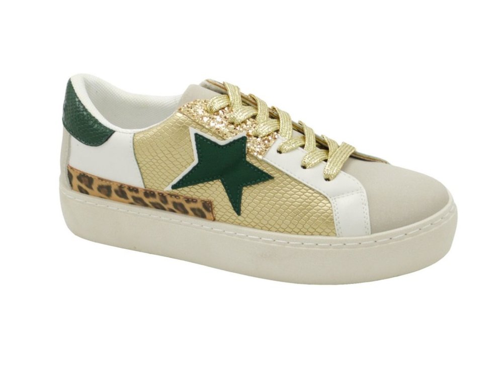 Wholesale Women's Sneakers Lace Up Embellished Trendy Comfortable Women's Shoes Elena NGB6