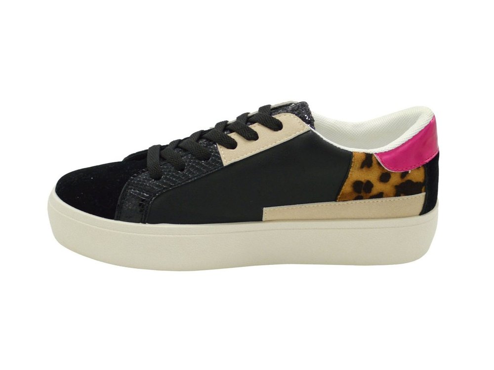 Wholesale Women's Sneakers Lace Up Embellished Trendy Comfortable Women's Shoes Elena NGB6