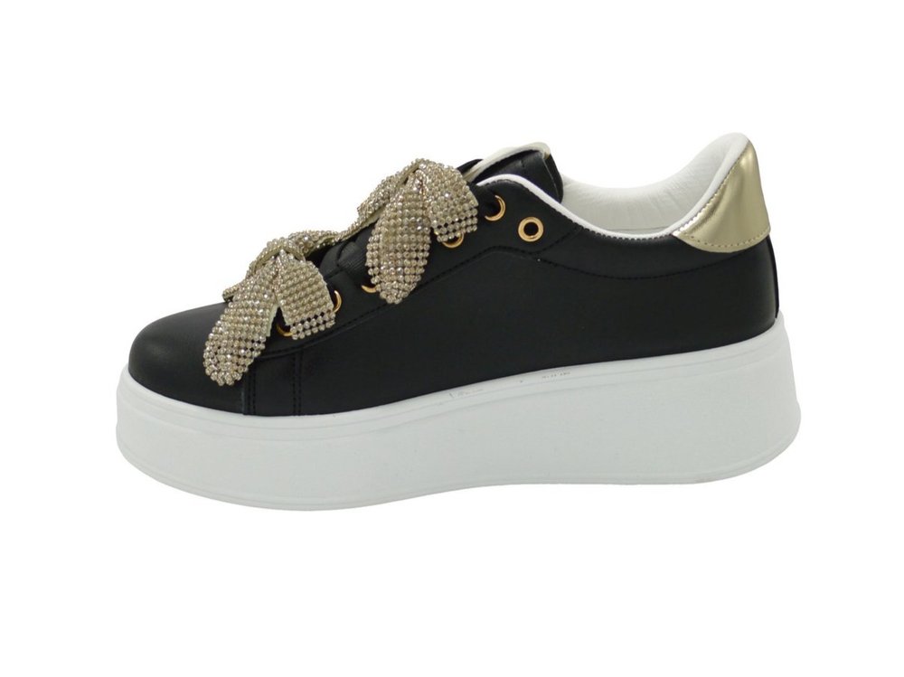Wholesale Women's Sneakers Lace Up Embellished Trendy Comfortable Women's Shoes Madeline NG38