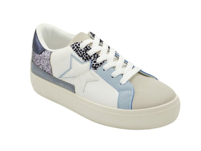 Wholesale Women's Sneakers Lace Up Embellished Trendy Comfortable Women's Shoes Elena NGB6