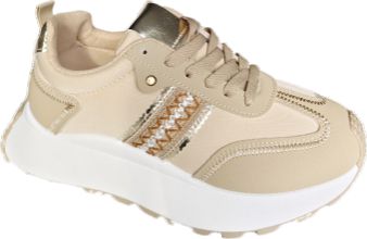 Wholesale Women's Shoes Lace-Up Sneakers for Running & Casual Isabella NPE90