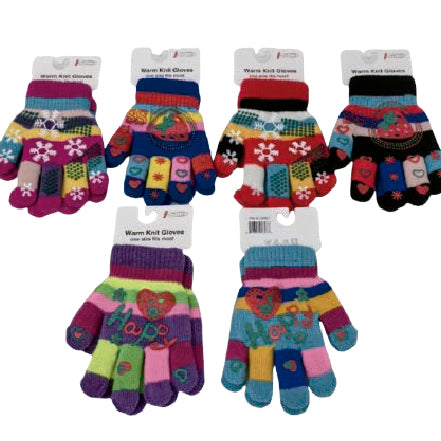 Wholesale Clothing Accessories Kids Glove Double Layer Printed Children’s Gloves Nh227