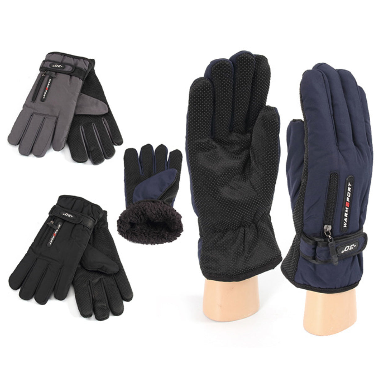 Wholesale Clothing Accessories Men’s Glove Waterproof Zipper Gloves Nt Nh274