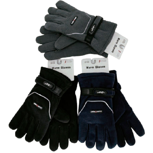 Wholesale Clothing Accessories Men’s Glove Polar Fleece Strap Gloves X Nh275