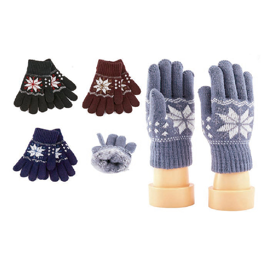 Wholesale Clothing Accessories Kids Glove Jacquard Knit Boys’ Gloves Nh260