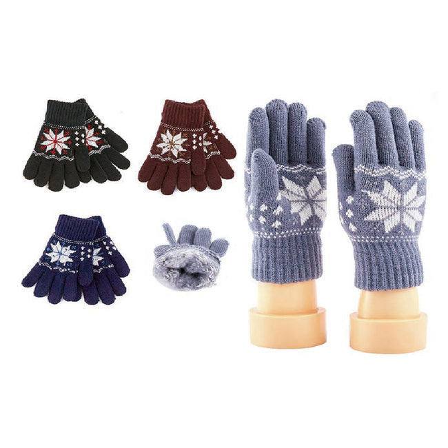 Wholesale Clothing Accessories Kids Glove Jacquard Knit Boys’ Gloves Nh260