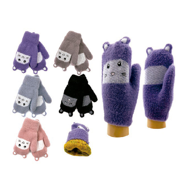 Wholesale Clothing Accessories Kids Glove Kitten Children’s Gloves Nh242
