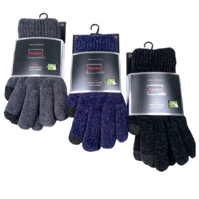 Wholesale Clothing Accessories Touch Glove Chenille Men’s Double Layer Gloves Nh239