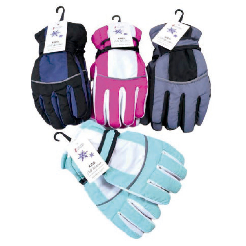 Wholesale Clothing Accessories Ski Glove Two Tone Medium Gloves Nh259