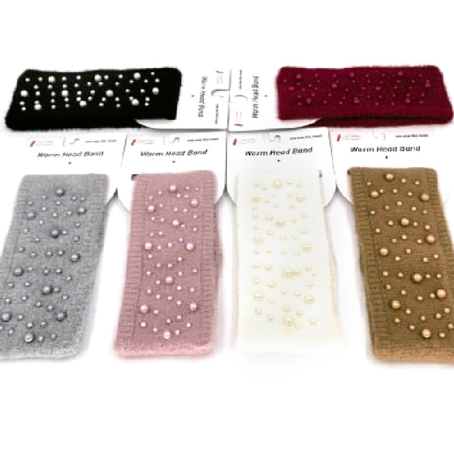 Wholesale Clothing Accessories Head Band Fur Fleece Pearl Headband Nh253