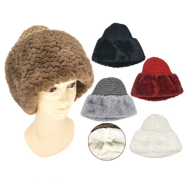 Wholesale Clothing Accessories Winter Hat Rabbit Fur Cuff Princess Nh257