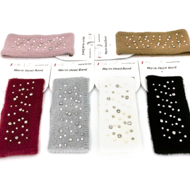 Wholesale Clothing Accessories Headband Pearl Short Fur Block Nh216