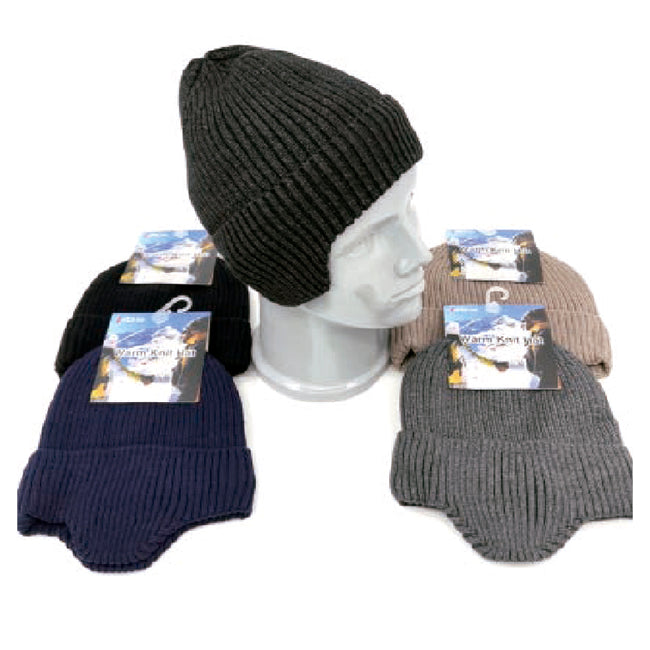Wholesale Clothing Accessories Men Winter Hat Ear Cover Cuffed Men’s Nh202